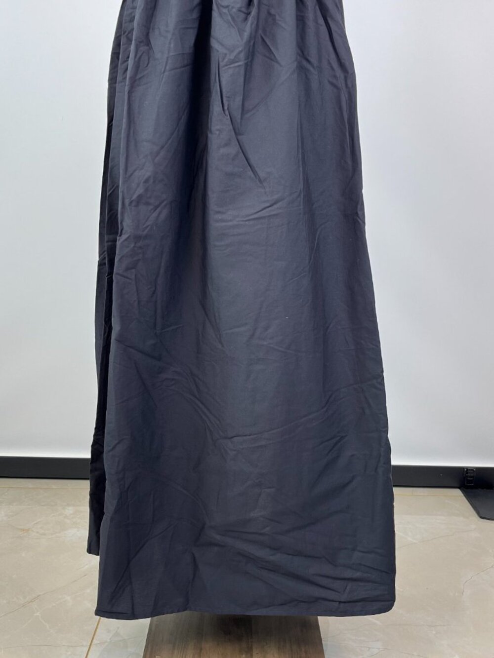 NWOT Farm Rio Cotton Black Sleeveless Midi Dress Size L - Picture 4 of 12